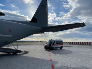 Soccorso Aereo, un velivolo militare C-130J