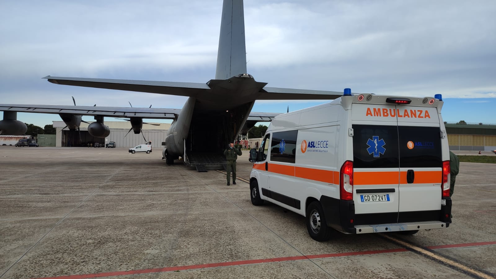 Soccorso Aereo, un velivolo militare C-130J