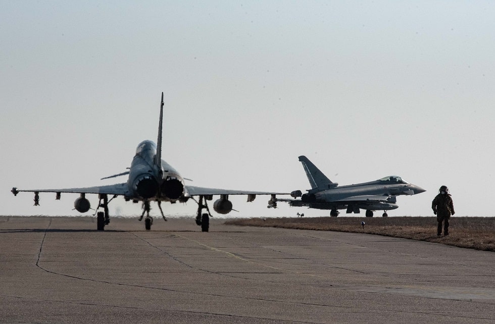 NATO Air Policing, Romania: due Eurofighter della TFA Black Storm