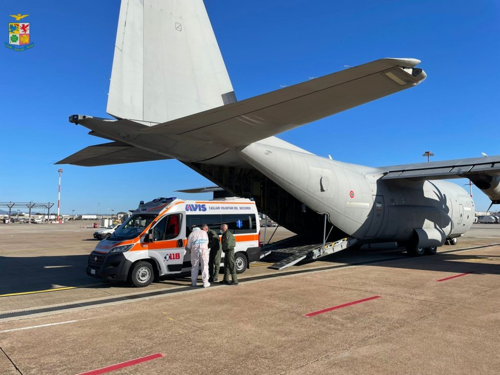 Volo sanitario urgente da Cagliari a Firenze