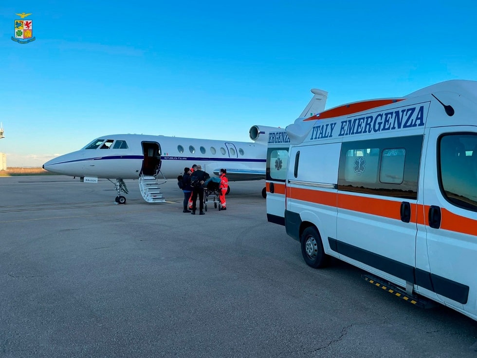 Trasporto sanitario urgente da Alghero a Pescara