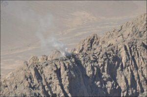 obiettivo distrutto con armamento di borto di elicotteri A 129 Mangust