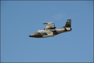 aereo militare in volo