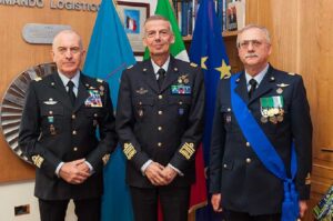Comandante Logistico insieme al Gen Brig Lolli e GenBrig Ciniglio Appiani