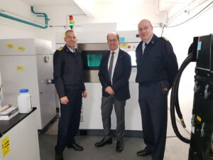 Fantuzzi ai laboratori del La Spaienza