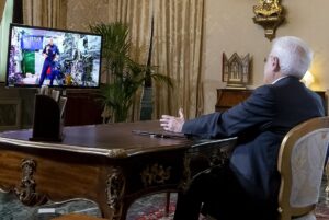 Apertura Parmitano Mattarella