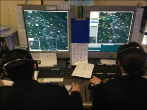 visione schermi sala di controllo