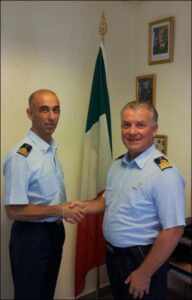 A sinistra il Magg Di Gaetano a destra il TC Marsella