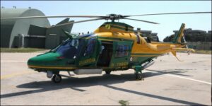 Agusta Westland AW109 Guardia di Finanza atterrato a Brindisi