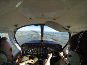 panoramita interna aereo - pilota