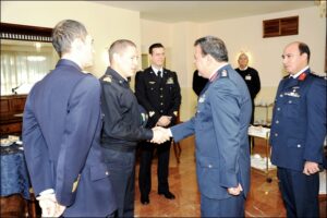 Arrivo delle delegazione in Accademia Aeronautica