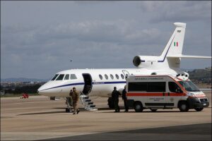 TRASPORTO SANITARIO CON FALCON 50 - Aeronautica Militare