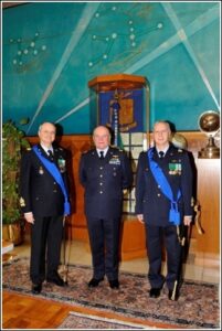 Da sinistra il Gen Tortora il Gen Preziosa e il Gen Manna