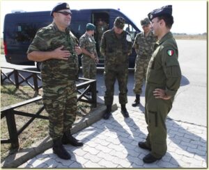 Direttore Logistico NATO di Shape viene accolto dal Col Massucci