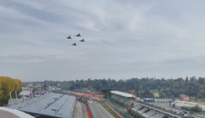 FORMULA 1, GP EMILIA ROMAGNA: CACCIA EUROFIGHTER DELL’AERONAUTICA MILITARE VOLANO SUL CIRCUITO DI IMOLA