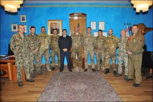 Foto di Gruppo nellufficio del Comandante di Stormo