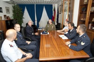Il COCER ed il COIR ricevuti dal Col Fabio Sardone Comandante di Decimomannu