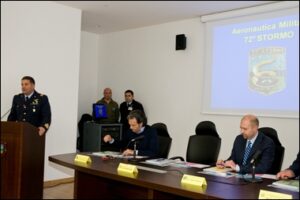 Il Col Masi durante la presentazione degli avvenimenti del 50ennale