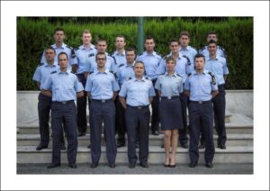 foto di gruppo - Il Colonnello Sanasi con gli allievi del 20 corso