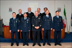 Il Comandante RACSA ed il suo staff con la delegazione turca