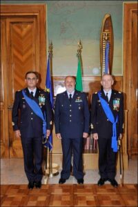 Il Gen. B.A. Stefano Vito Salamida il Gen. S.A. Paolo Magro e il Gen. D.A. Alberto Rosso