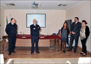 Il Gen. Div. Li Causi durante il disco