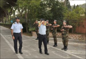 Il Gen. Li Causi accompagnato da TC Bigi lascia il 64 Deposito