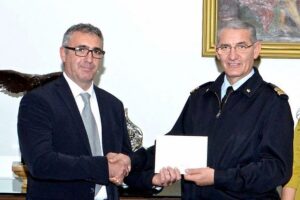 Il Generale Cormio con il signor Gammella
