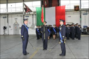 Il Maggiore Ceccarelli sx e il Maggiore Rubino al momento della lettura formula di riconoscimento