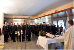 Il Reparto durante la preghiera dell'aviatore