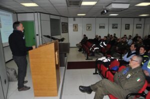 Il funzionario Flavio Godio del Comune di Borgomanero durante il suo intervento