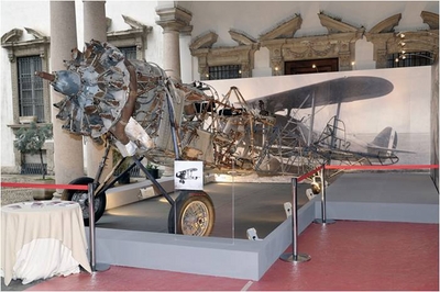 Il-relitto-del-Ro.37-esposto-a-Palazzo-Cusani-Milano