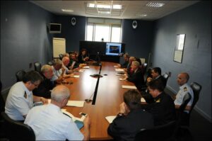 Il saluto alla delegazione da parte di Mr Perkins