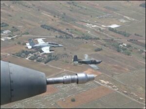 aerei militari in volo