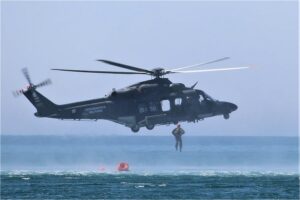 soccorso dall'elicottero in mare
