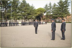 La presentazione della forza schierata