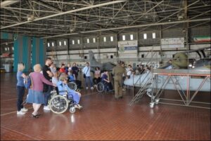 La visita alla mostra statica dei velivoli