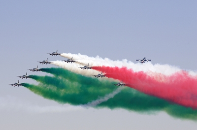 Le-Frecce-Tricolori-in-volo