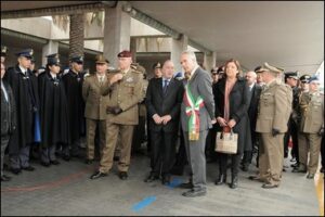 Le autorit e lo schieramento degli Allievi della Scuola Douhet