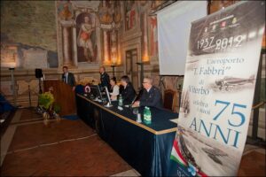 Momenti della presentazione del libro intervento del sindaco di Viterbo