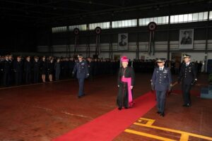 Mons. Crociata al termine dell'incontro con il personale