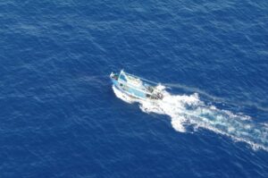 Natante localizzato dall'equipaggio