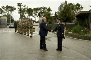 Picchetto di benvenuto e saluto del TenCol Patti