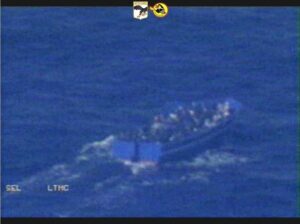 nave di soccorso visione dall'alto