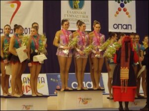 premiazione atleti Ritmica-Kalamata