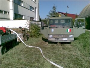 Un mezzo AM impiegato nelle operazioni di supporto