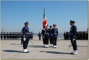 Un momento della cerimonia del passaggio di consegne