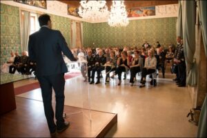 Un momento della cerimonia di apertura del convegno