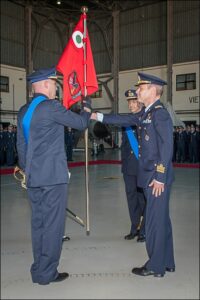 Un momento della cerimonia di cambio di Comando del 311 GV