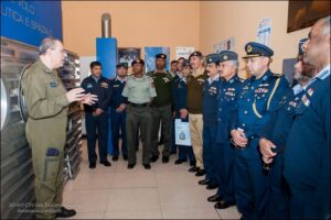 Un momento della visita al Reparto Medicina Aeronautica e Spaziale